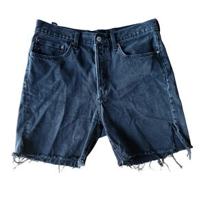 Denim Forum The Nina Midi Jean Shorts Black Size 30 Aritzia